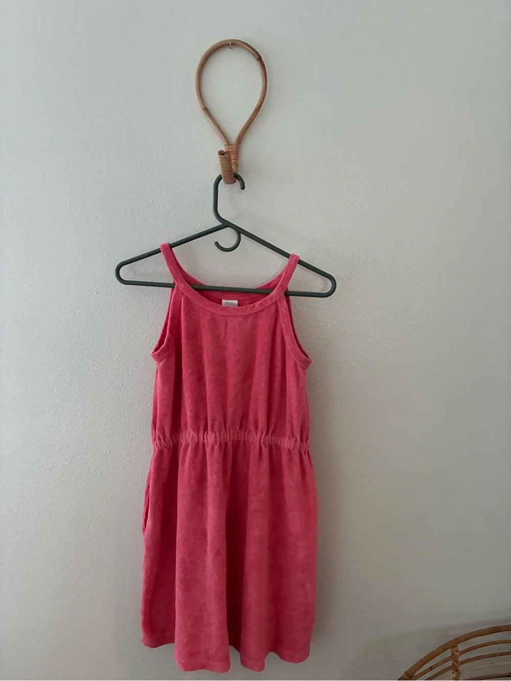 Hanna Andersson Terry Swim Cover-Up Dress in Pink
